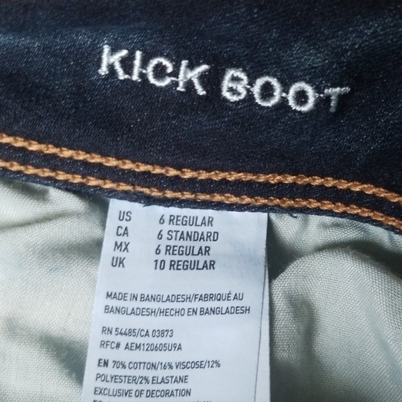 American Eagle super stretch size 6 kick boot jean - Picture 6 of 6